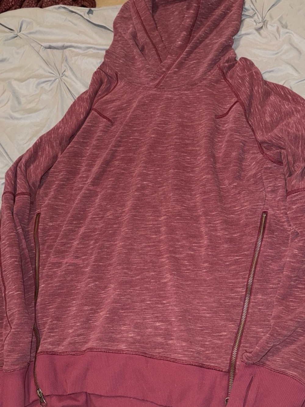 lululemon athletica Dusty Rose Ribbed Cuff Pullover hoodie
